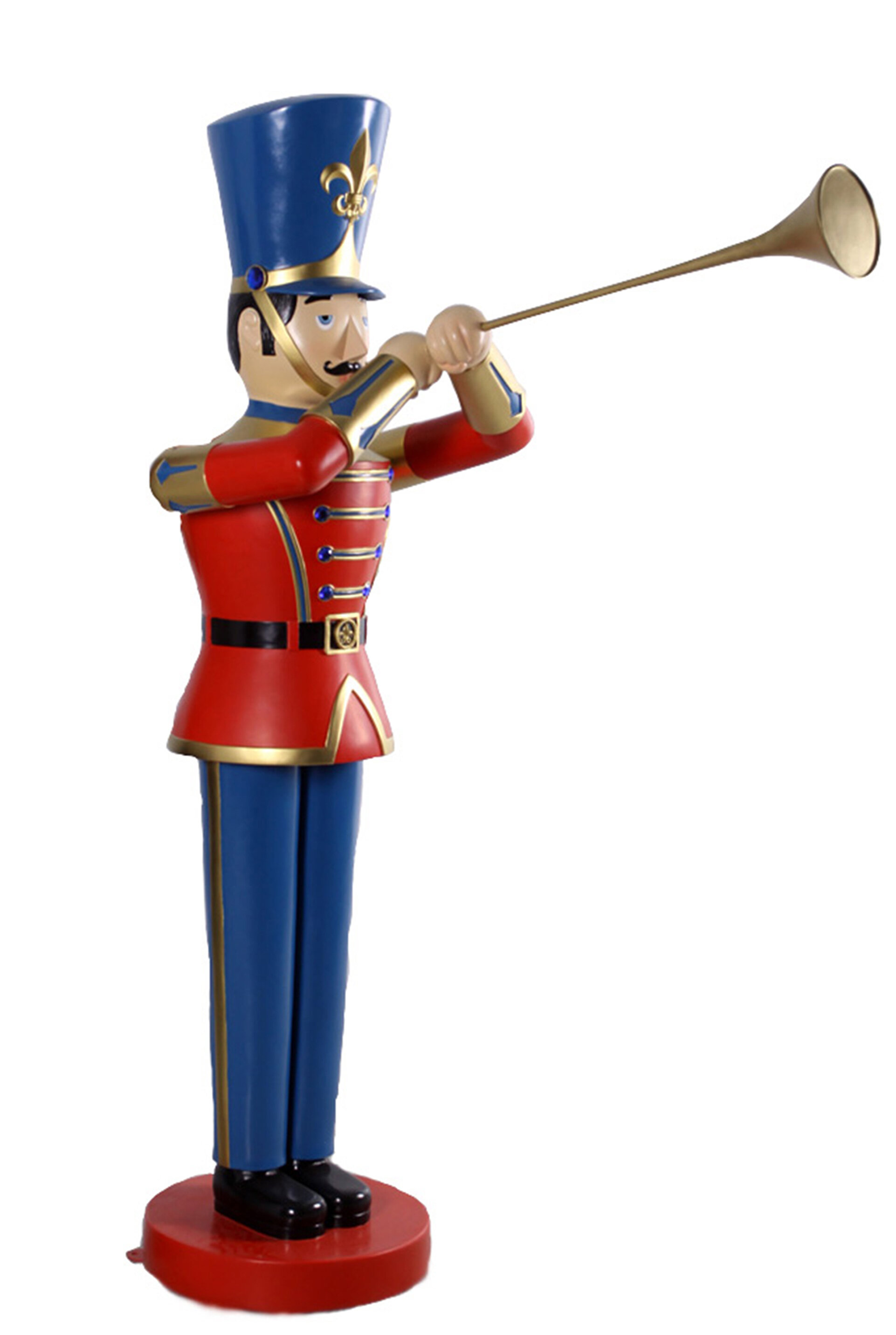 red toy trumpet