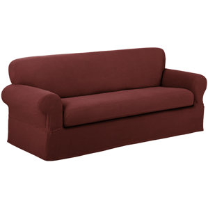 Reeves Stretch Box Cushion Sofa Slipcover by Maytex