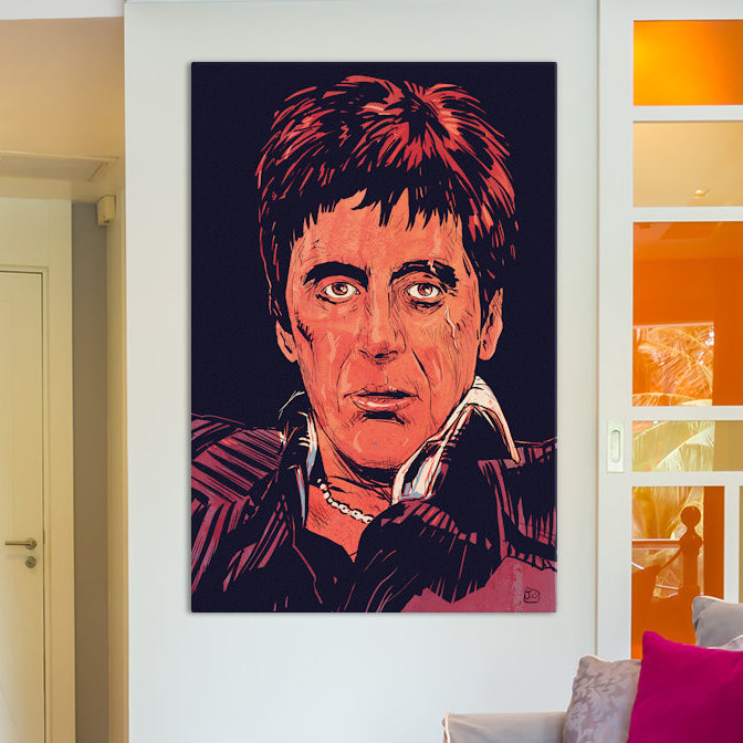 East Urban Home Tony Montana By Giuseppe Cristiano Painting On