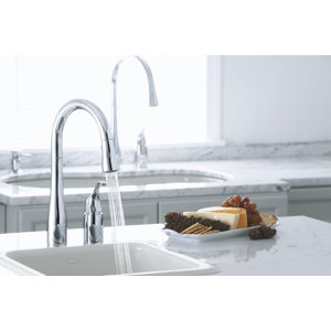 Simplice Two-Hole Kitchen Sink Faucet with 16-1/8
