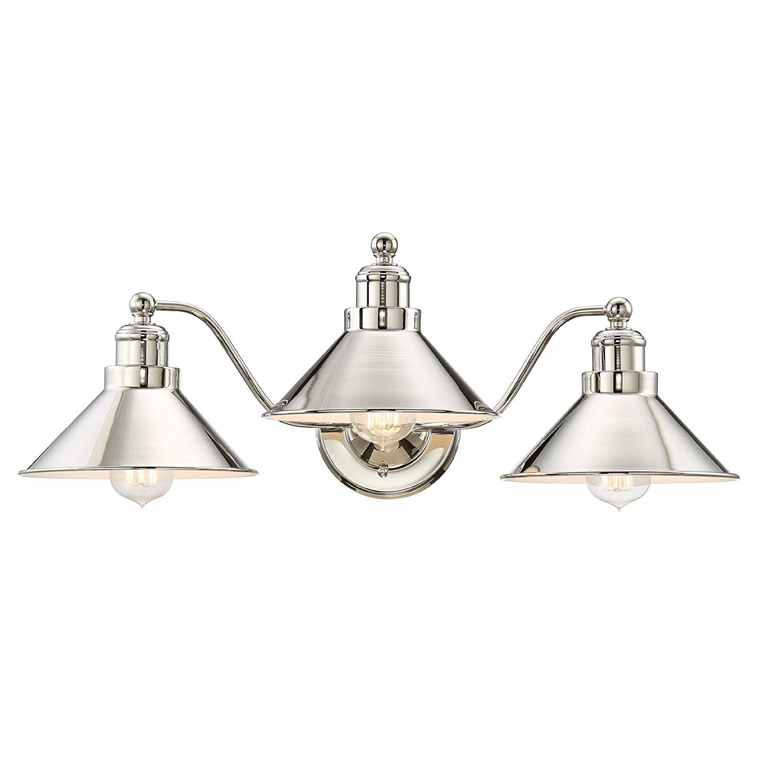 Beachcrest Home Renay 3 Light Dimmable Polished Nickel Vanity Light Wayfair