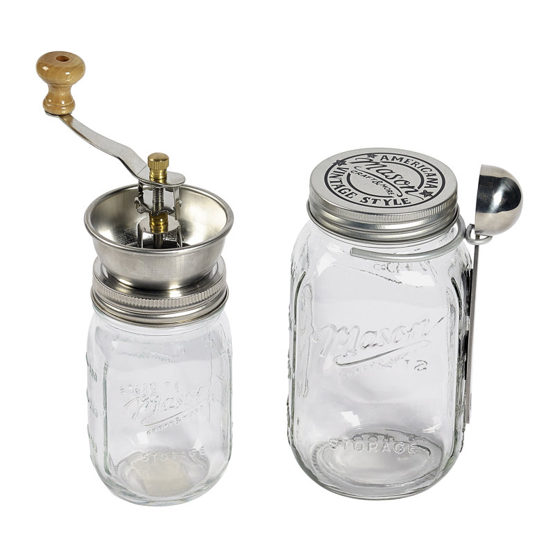 Mason Craft More Mason Craft And More 4 Piece Manual Conical Burr Coffee Grinder Set Reviews Wayfair