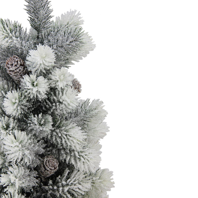 The Holiday Aisle Flocked 1 6 Pine Artificial Christmas Tree With