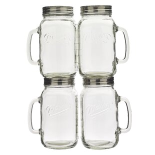 Personalized Direct 16 oz Classic Design Mason Jar with Curved Handle