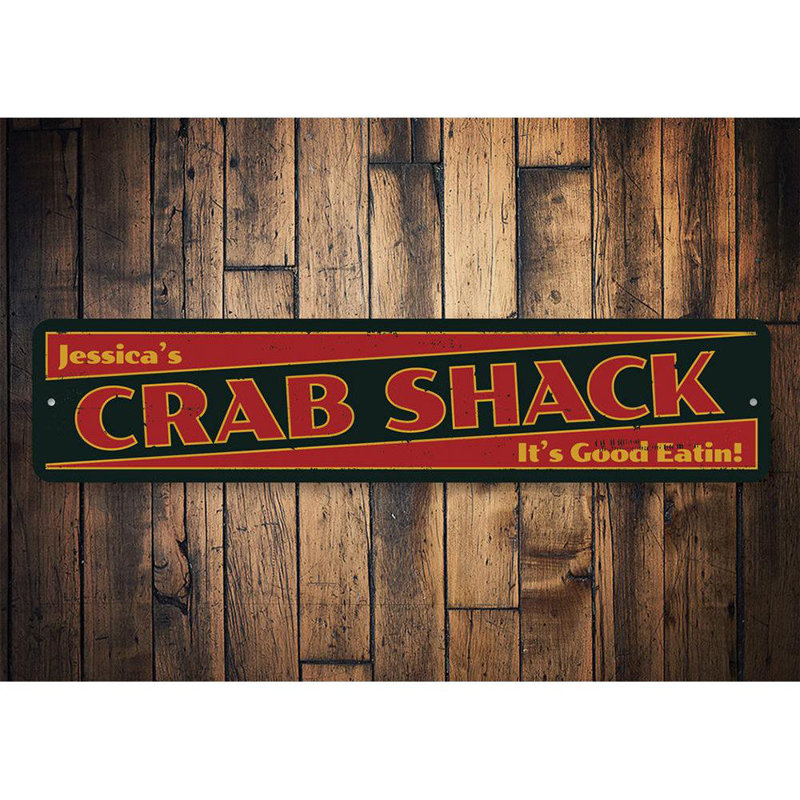 Trinx Crab Shack Sign - 6" X 24" | Wayfair
