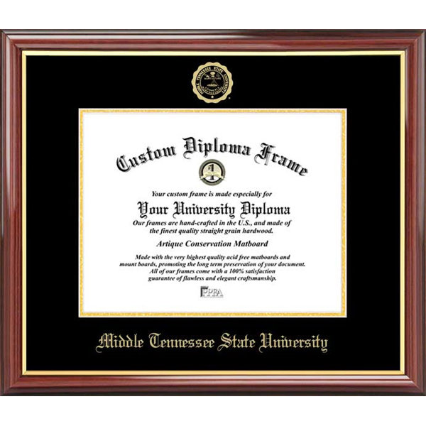 Diploma Frame Deals Middle Tennessee State University Petite Picture Frame