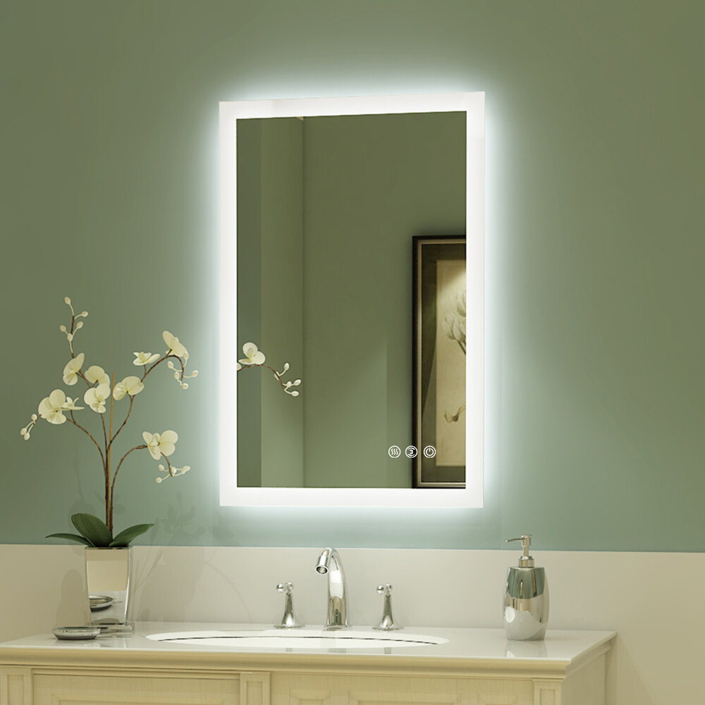 Wade Logan® Gilbertville Square LED Wall Mirror | Wayfair