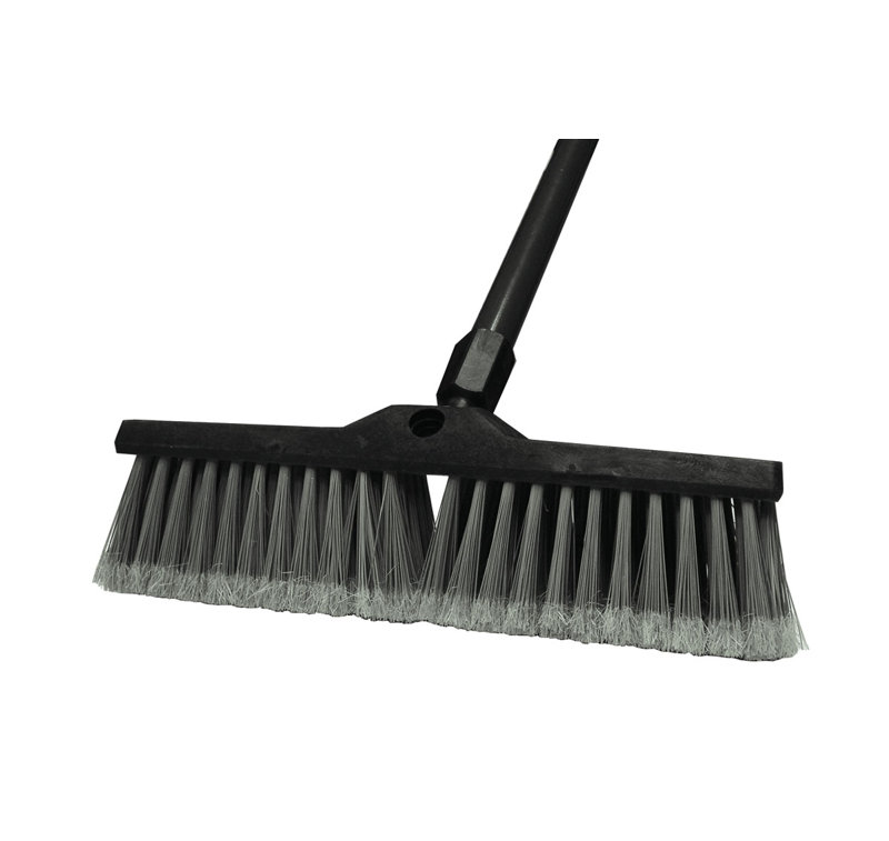 Update International Floor Push Broom With Sure Grip Metal And