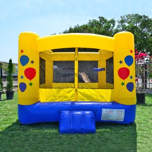 BestParty Inflatable Bounce House Slide Jumper Climbing Balloon Playhouse Bouncy House Inflatable Castle Bouncer House with Blower 