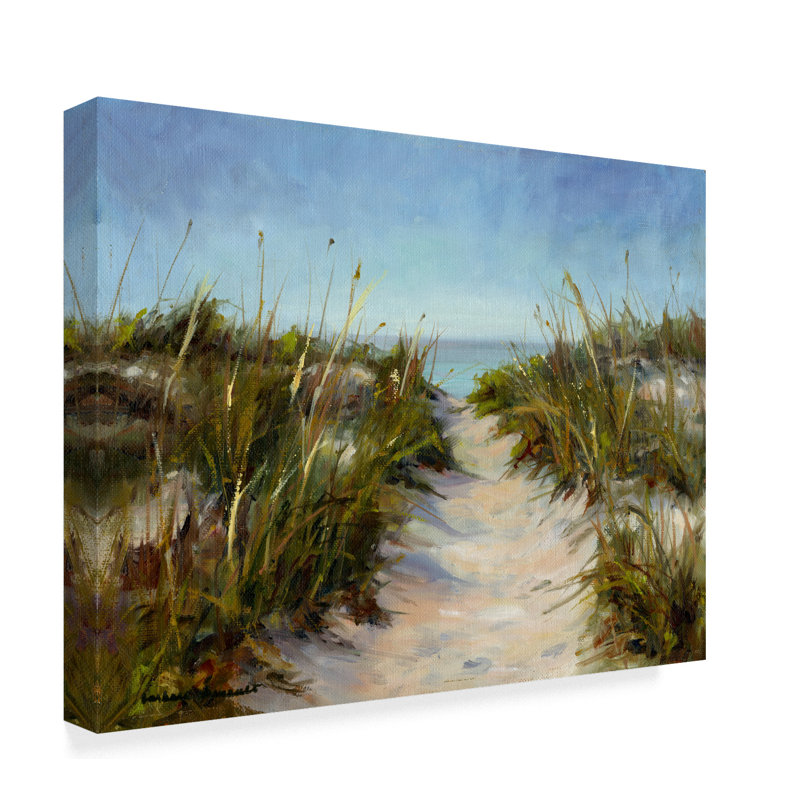 East Urban Home Seagrass And Sand Acrylic Painting Print On