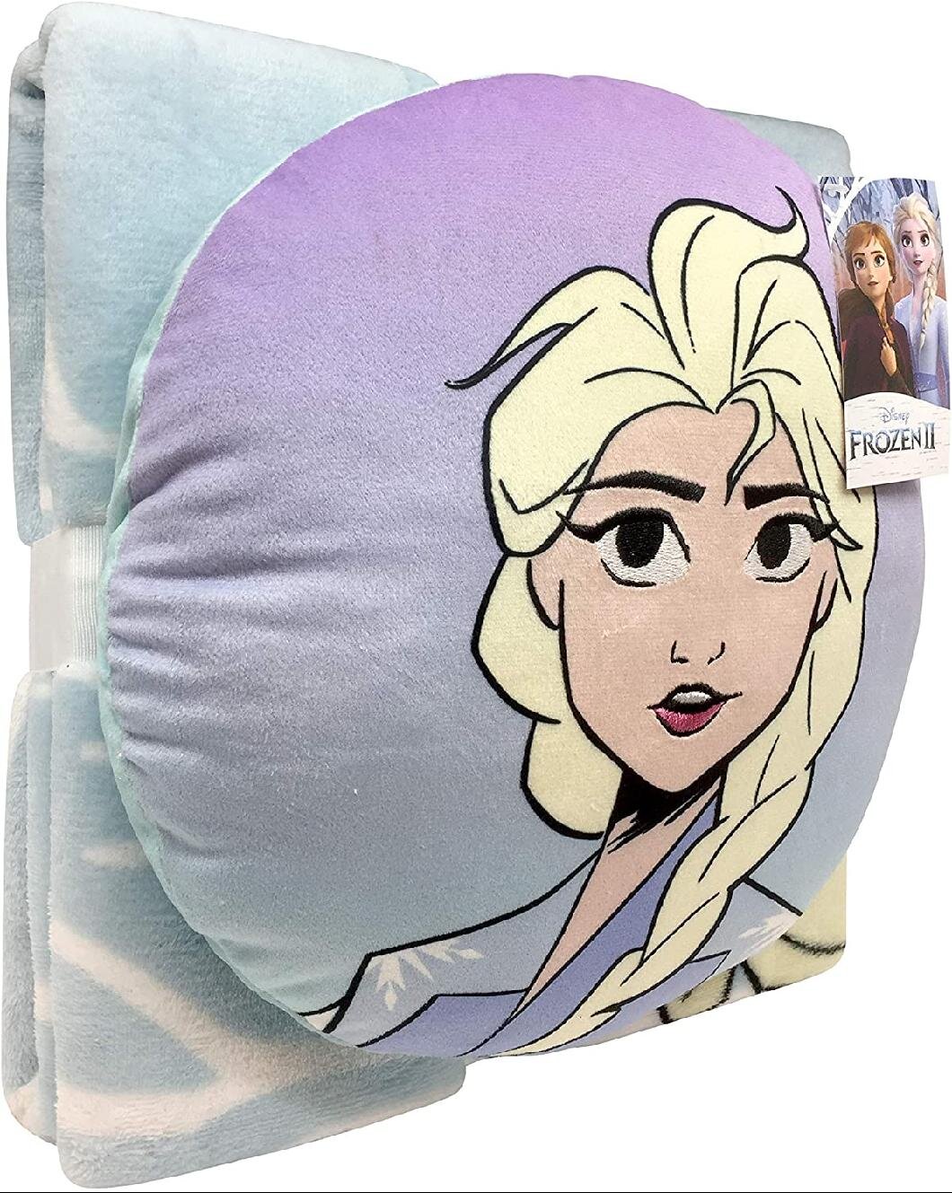 Disney Frozen 2 Blue Fleece Travel Throw Blanket Anna Olaf Soft 40" x 50" NEW 