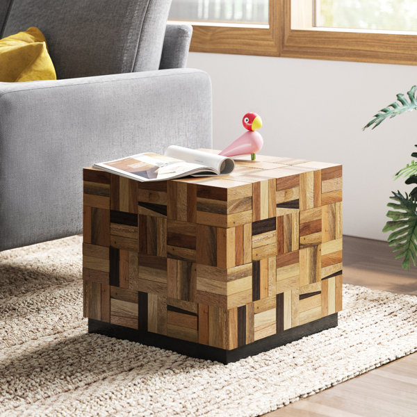 Small End Table Modern Furniture Accent Wood Contemporary Side Sofa Decorative 