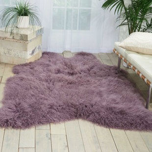 Purple Rugs You Ll Love Wayfair Christine Sheepskin Lavender Area Rug
