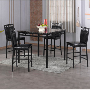 Eugene 5 Piece Counter Height Dining Set by Lati..