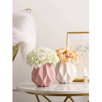 Geometric Origami Vase Home Office Decor Flower Arrangement Art Vases bar 