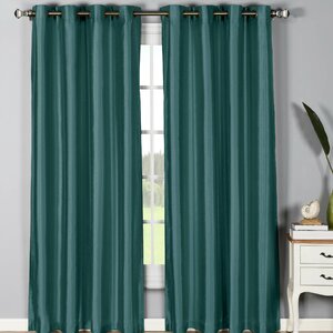 Jane Solid Sheer Grommet Curtain Panels (Set of 2)