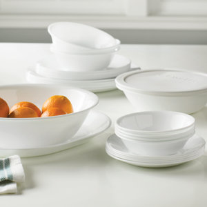 Livingware 74 Piece Dinnerware Set, Service for 12