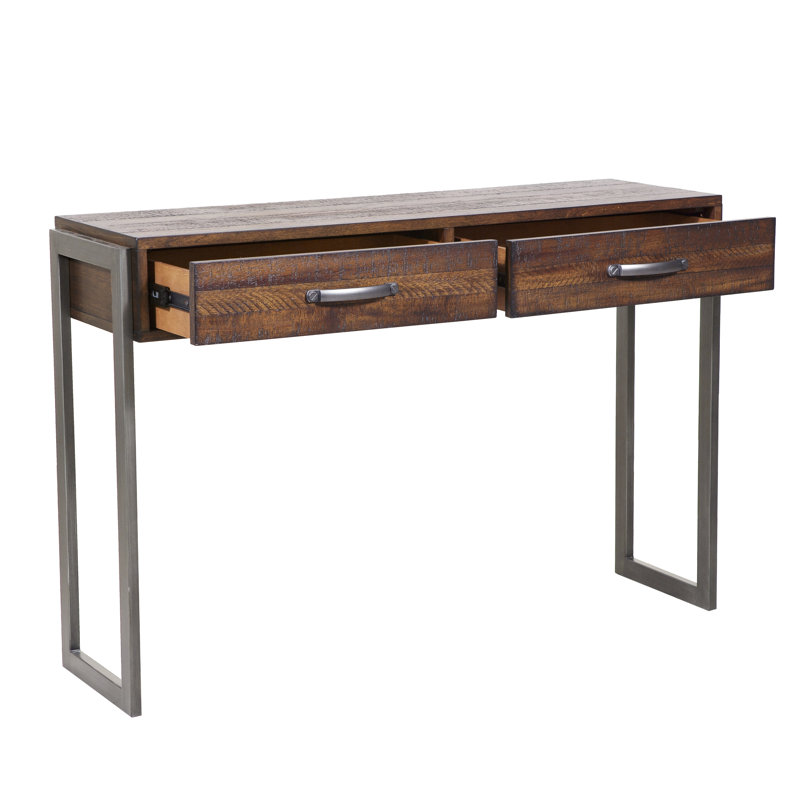 Union Rustic Laroche Heavily Distressed Style 2 Drawers Laroche Heavily Distressed Rustic Style