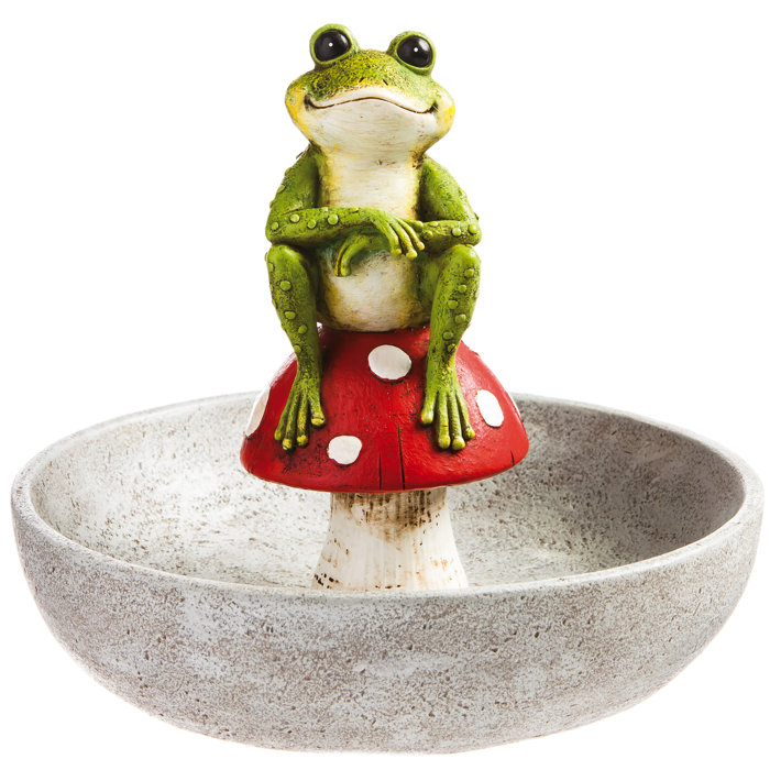 Evergreen Enterprises Inc Frog Decorative Bird Feeder Wayfair