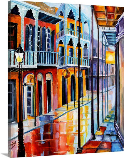Canvas On Demand Rain On Royal By Diane Millsap Painting Print