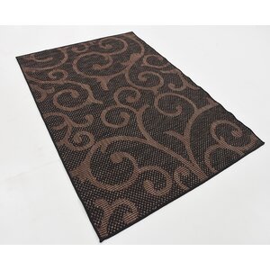 Archibald Chocolate Brown Outdoor Area Rug