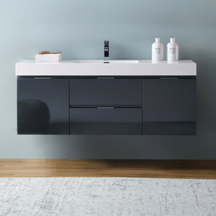 Sale Senza Valencia 60 Wall Mounted Single Bathroom Vanity Set By Fresca