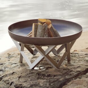 Pond Stainless Steel Charcoal/Wood Burning Fire Pit By Sol 72 Outdoor