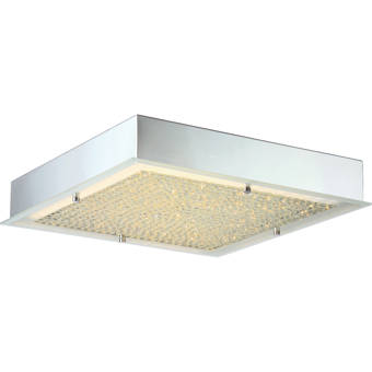 Orren Ellis Coletta 1 Light 15 75 Unique Statement Square Flush Mount Wayfair