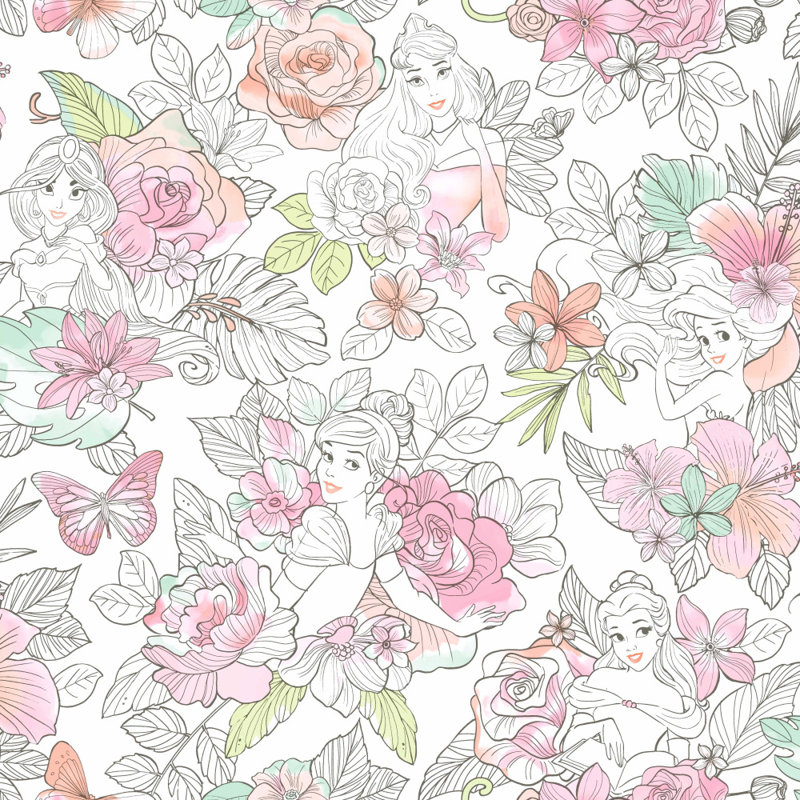 York Wallcoverings Disney Princess Royal 33 L X 20 5 W Wallpaper