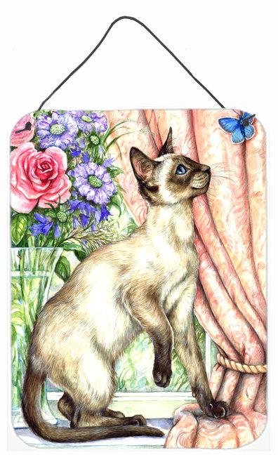 Caroline S Treasures Siamese Cat With Butterfly By Debbie Cook