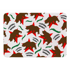 California Pattern by Danny Ivan Bath Mat