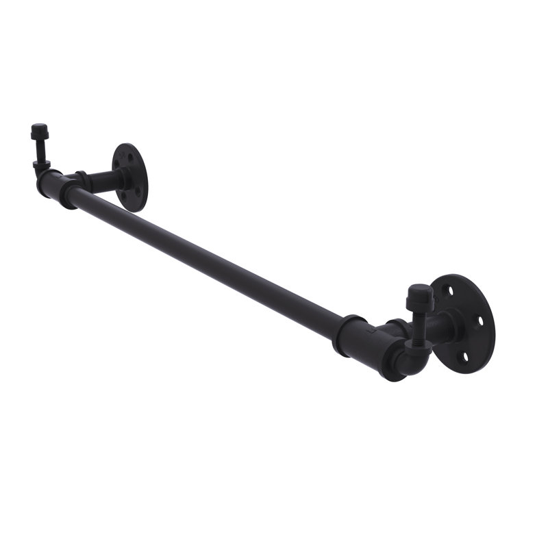 Allied Br Pipeline 30 Wall Mounted Towel Bar With Hooks Pipeline 30 Wall Mounted Towel Bar With Hooks