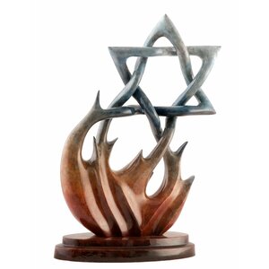 Burning Bush - Star of David Sculpture