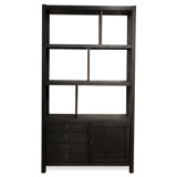 Farmhouse Rustic With Doors Bookcases Bookshelves Birch Lane