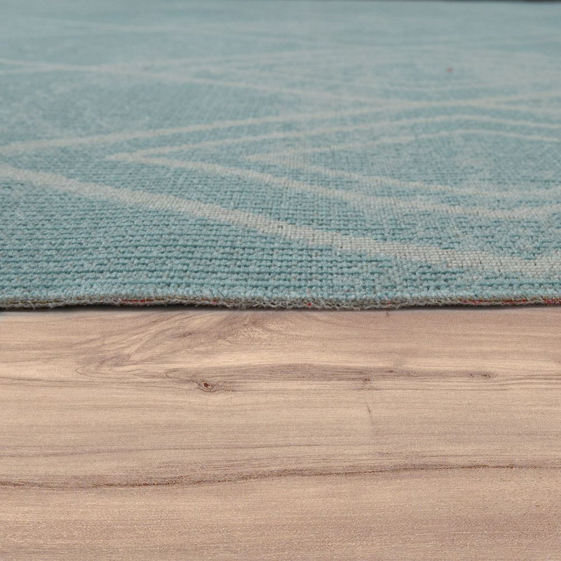 House of Hampton Jairo Flatweave Turquoise Indoor/Outdoor Rug & Reviews ...