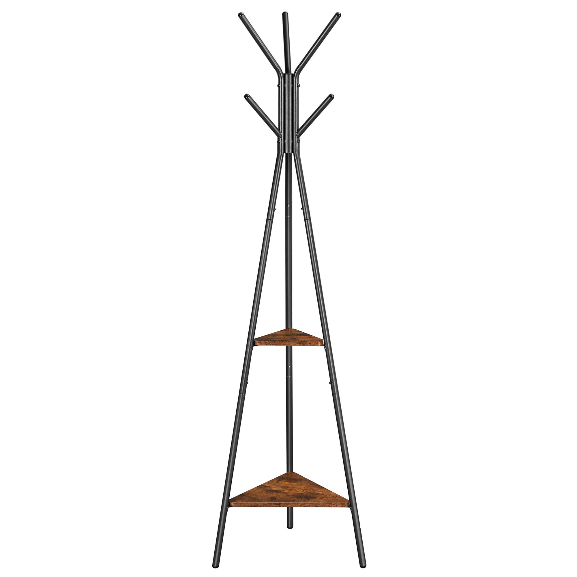 17 Stories Harlsden Steel 4 Hook Freestanding Coat Rack With Storage Wayfair