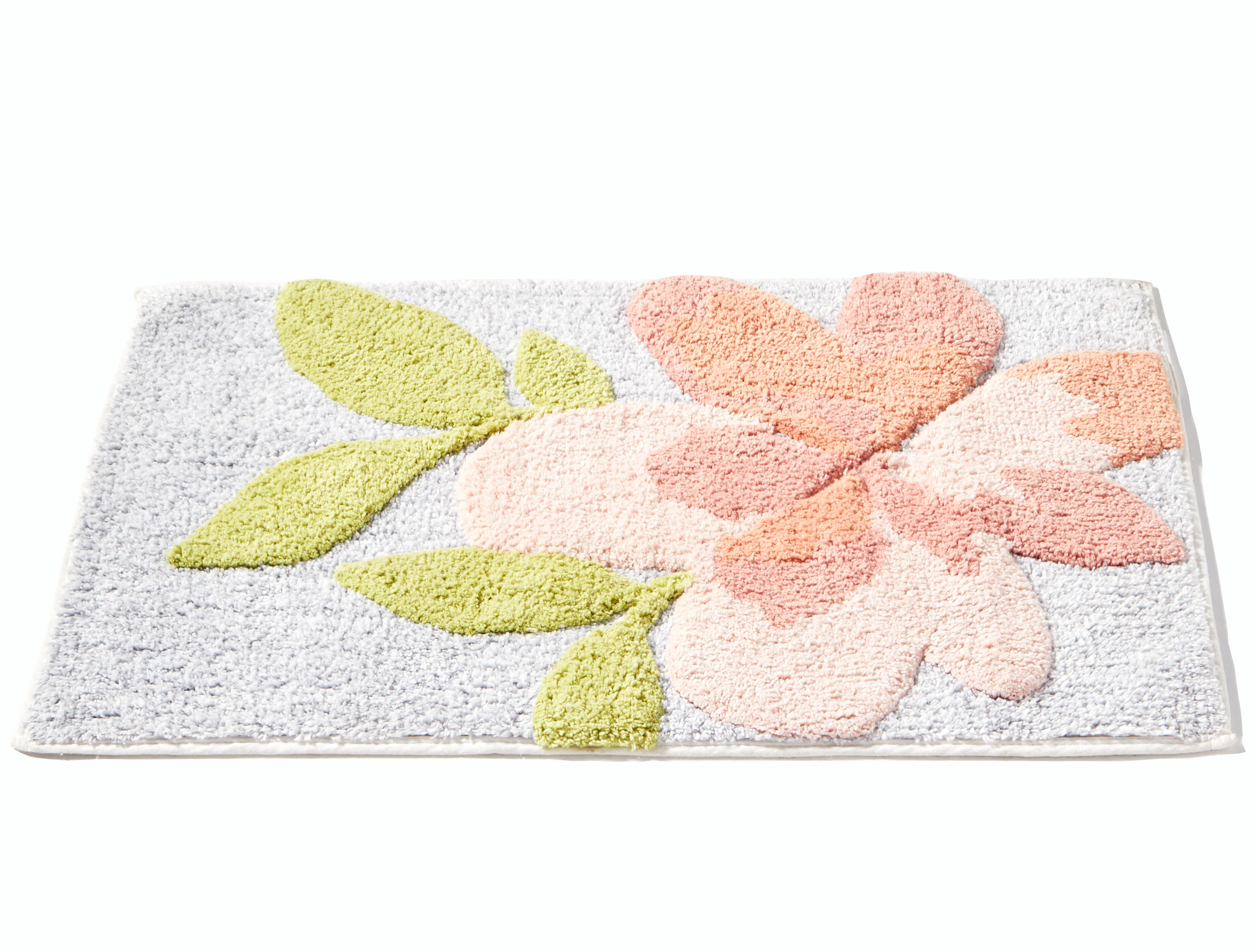 House Of Hampton Dwight Rectangle 100 Cotton Non Slip Floral Bath Rug Reviews Wayfair