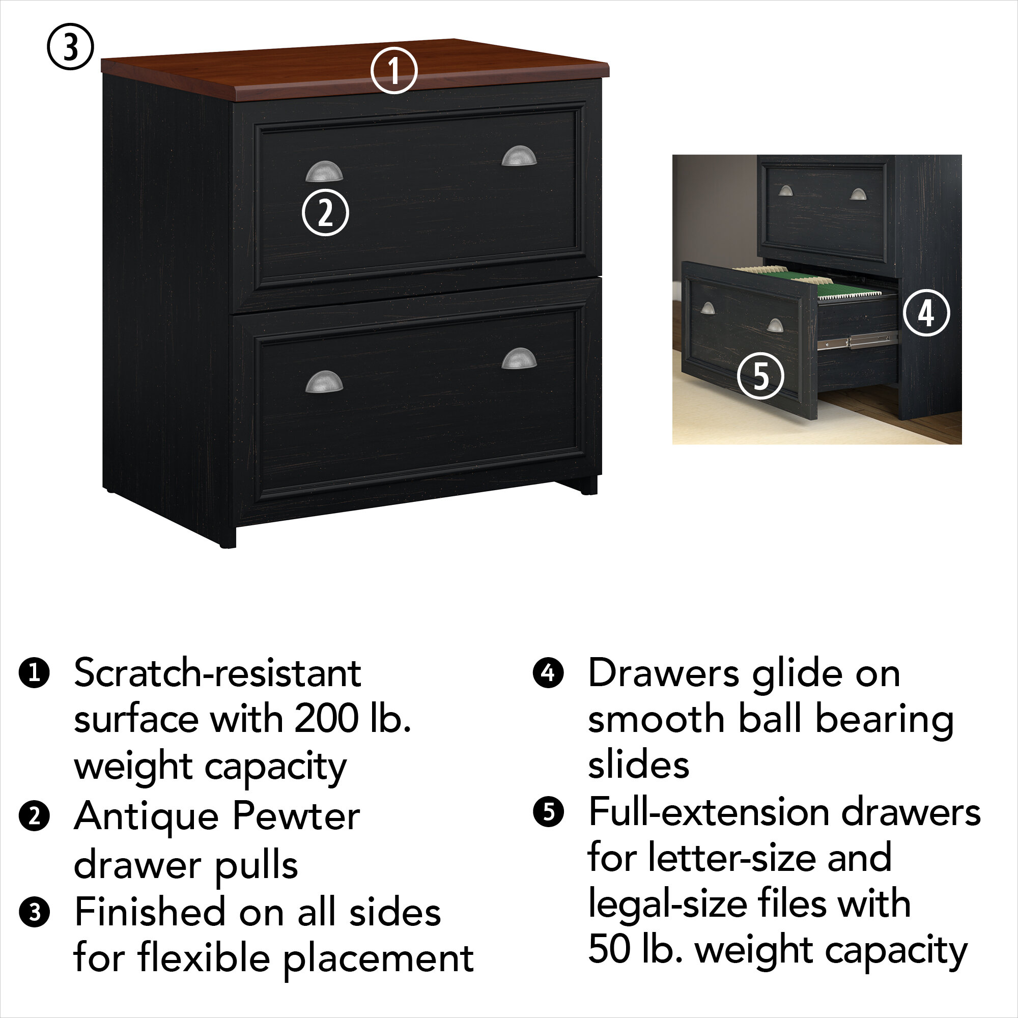 Beachcrest Home Oakridge 2 Drawer Lateral Filing Cabinet Reviews