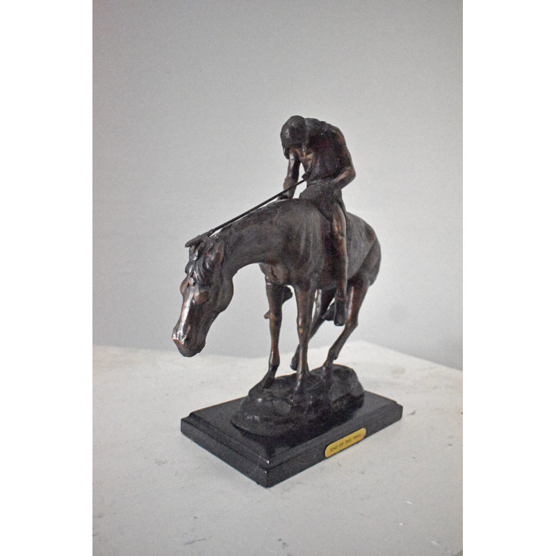 Trinx James Fraser Replica End Of The Trail Statue Wayfair Trinx James Fraser Replica End Of The Trail Statue Wayfair