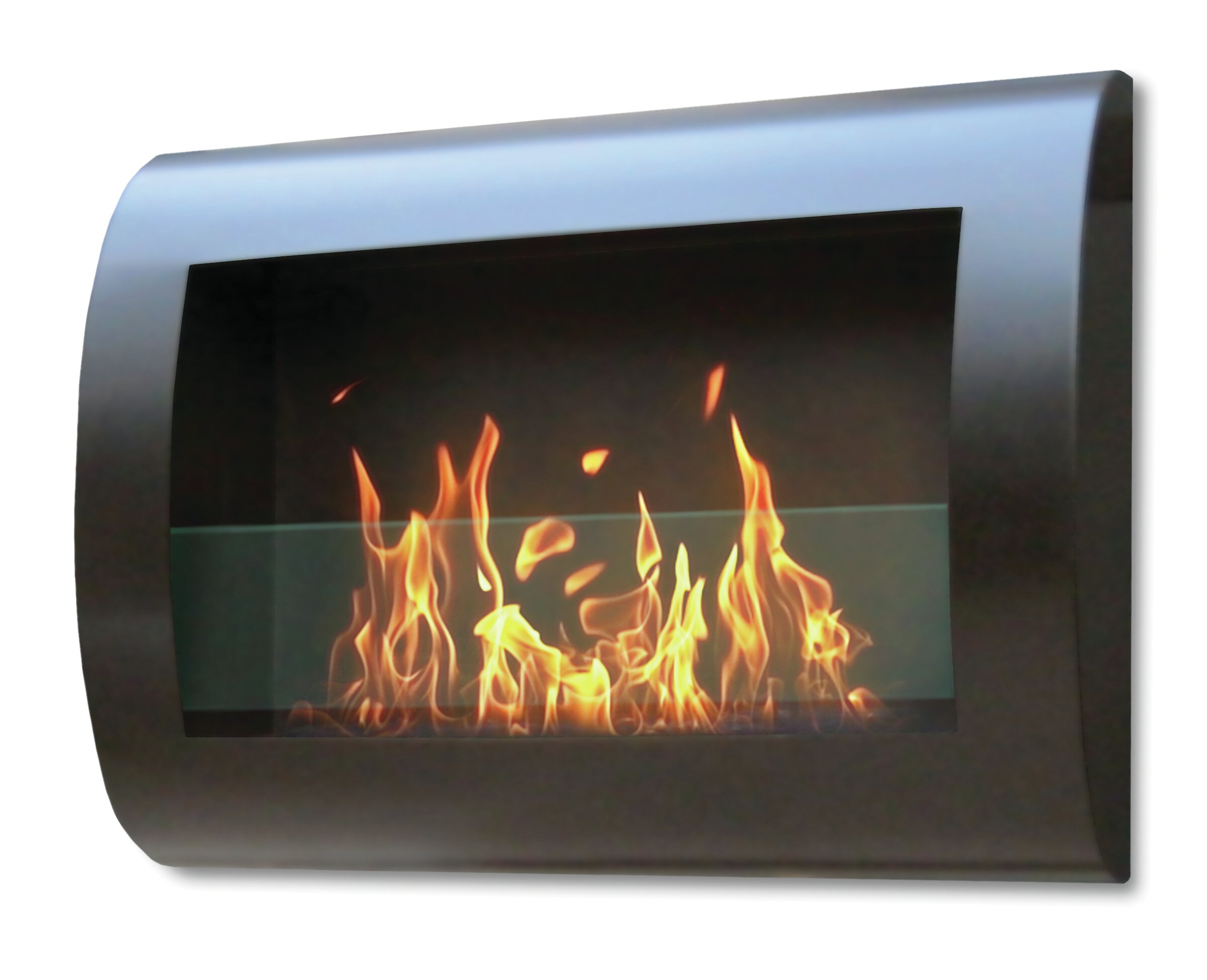 Crafton Wall Mounted Bio Ethanol Fireplace Reviews Allmodern