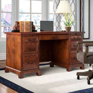 glastonbury solid wood desk