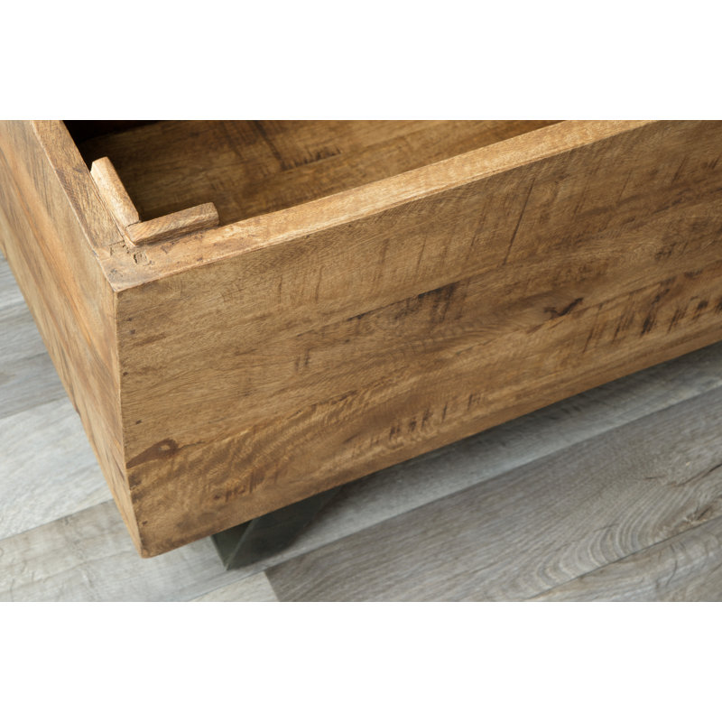 Ovid Solid Wood Lift Top Sled Coffee Table With Storage Reviews Joss Main
