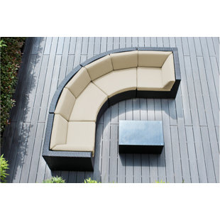 Popham 5 Piece Sunbrella Sectional Set With Cushions by Brayden Studio