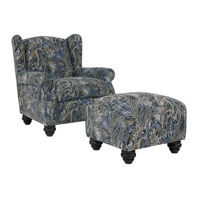 Alcott Hill Roselle Wingback Chair And Ottoman Upholstery Color
