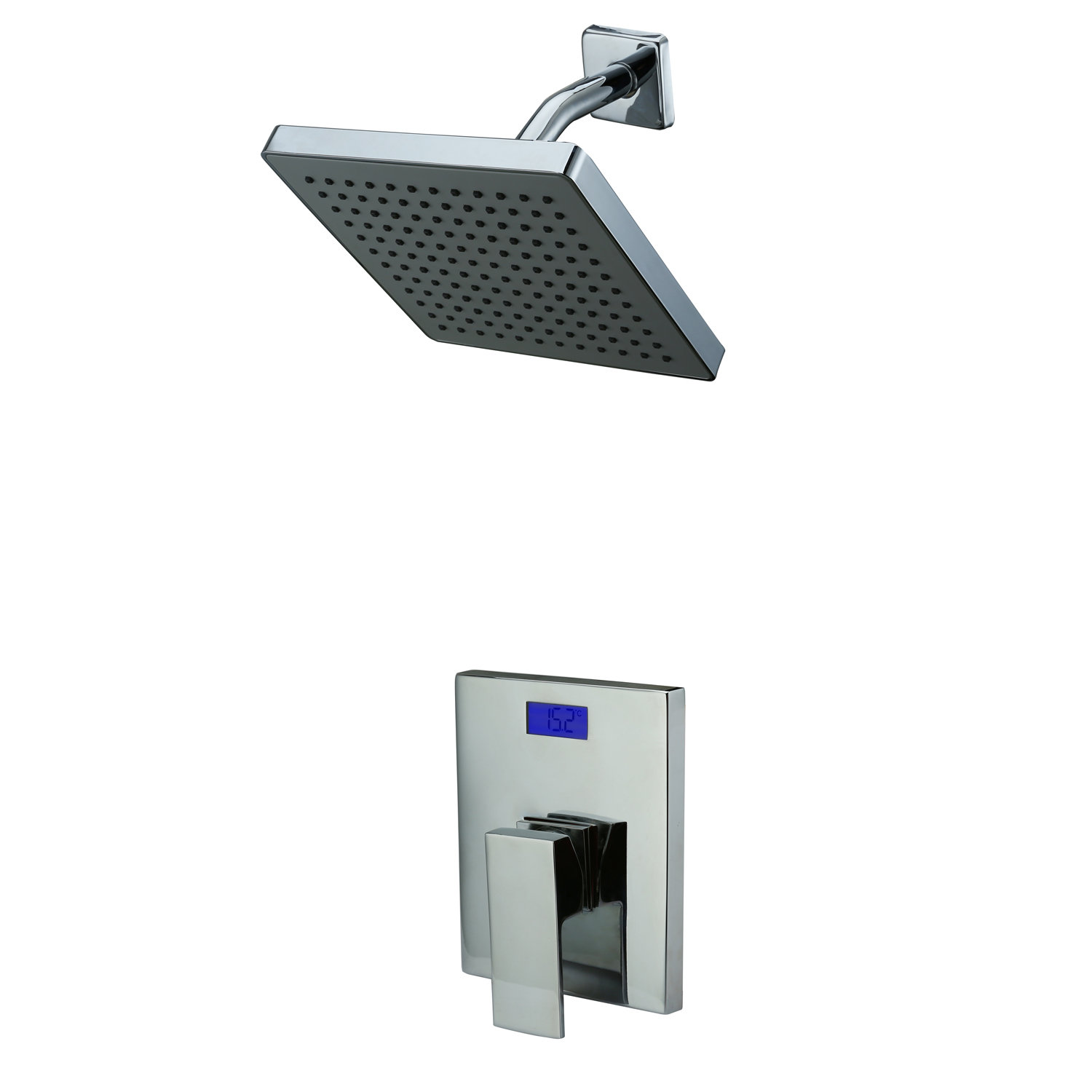 Sumerain Volume Control Shower Faucet With Valve Trim And Diverter Sumerain Volume Control Shower Faucet With Valve Trim And Diverter Temperature Based Led Wayfair