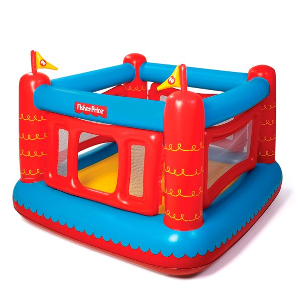 "Fisher-Price 69"" x 68"" x 53"" Bouncetastic Bouncer with 50 Play Balls" W 