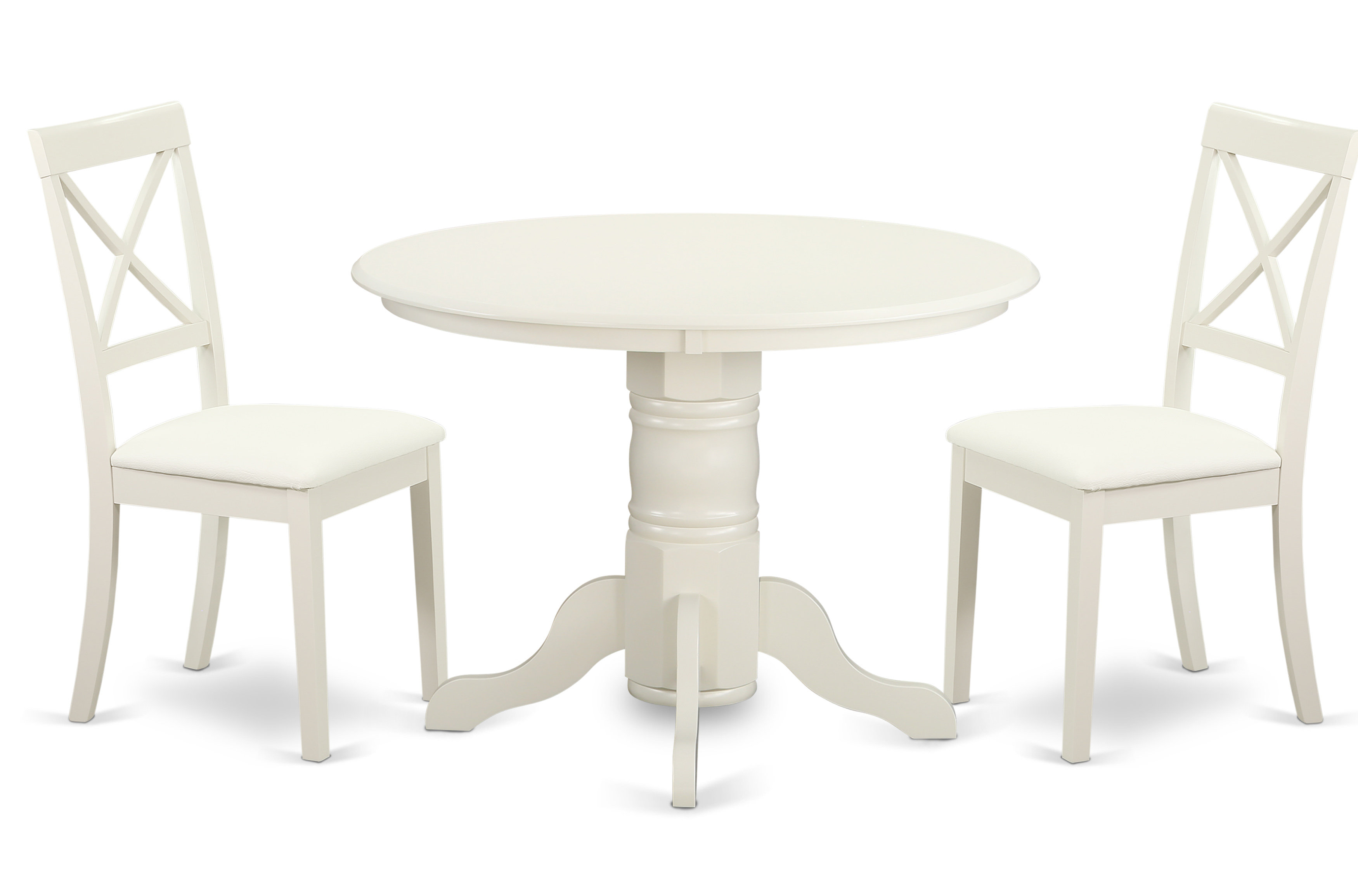 August Grove Sherlock 3 Piece Solid Wood Dining Set Wayfair