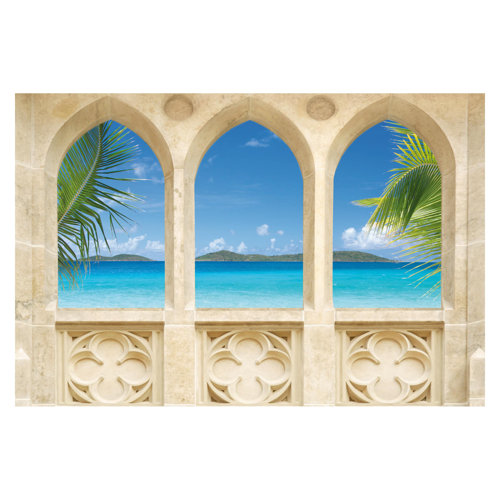 Matt Fototapete No.241 Ocean View 1,9 m x 288 cm East Urban Home
