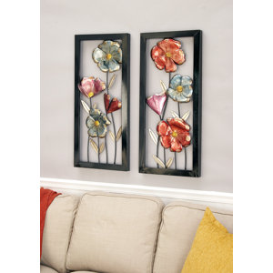 2 Piece Metal Wall Decor Set (Set of 2)