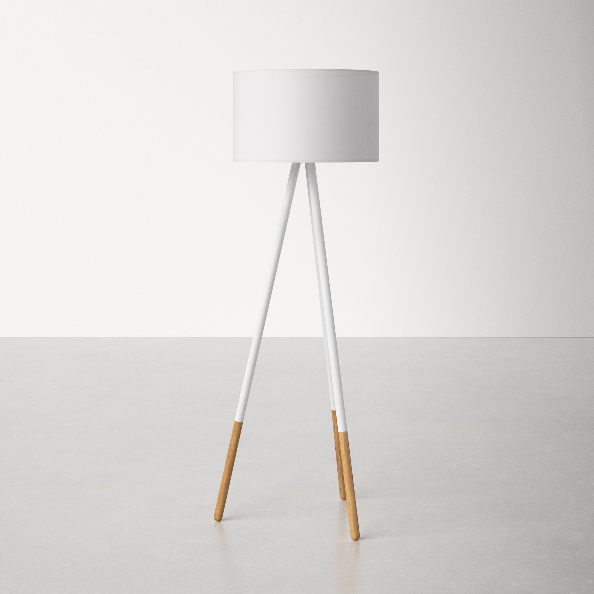 tripod floor lamp rose gold